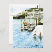 briefkaart "Looe Harbour" (Voorkant / Achterkant)