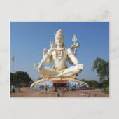 Briefkaart Lord Shiva Statue te Bijapur, India (Voorkant)