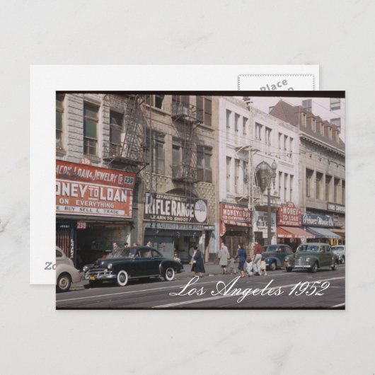 Briefkaart Los Angeles 1952 (Voorkant / Achterkant)