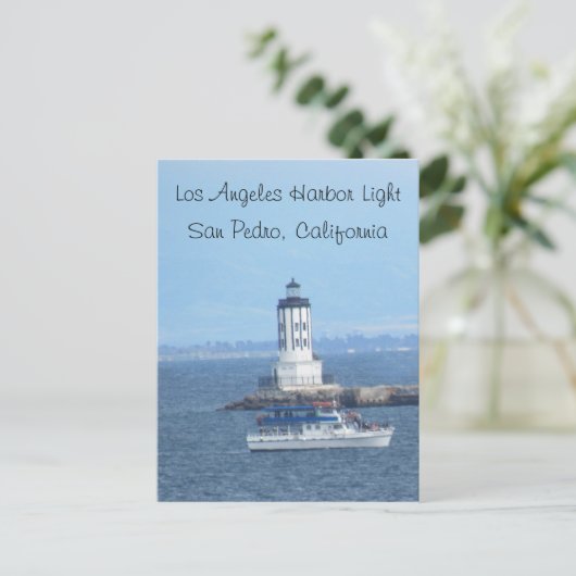 Briefkaart - Los Angeles Harbour Light (Staand voorkant)