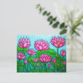 Briefkaart Lotus Bliss (Staand voorkant)