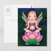 briefkaart "Lotus Fairy" (Voorkant / Achterkant)