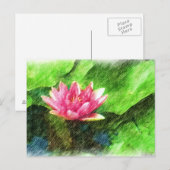 Briefkaart Lotus Flower (Voorkant / Achterkant)