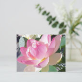 Briefkaart Lotus Flower (Staand voorkant)