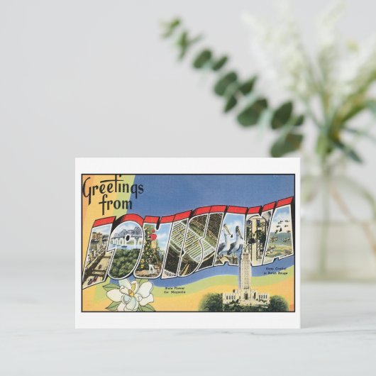  Briefkaart Louisiana (Staand voorkant)
