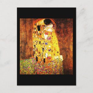 Briefkaart-Love Art-Klimt-Kiss Briefkaart