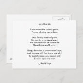 Briefkaart-Love Art-Love Poem 3 Briefkaart (Voorkant / Achterkant)