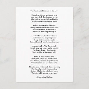 Briefkaart-Love Art-Love Poem 9 Briefkaart
