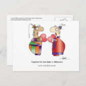 BRIEFKAART LOVE & BE LOVED by April McCallum (Voorkant / Achterkant)