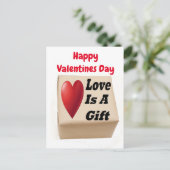 Briefkaart Love is een cadeau (Staand voorkant)