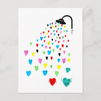 briefkaart "Love Shower"