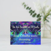 Briefkaart Lovecraft Quote (Staand voorkant)