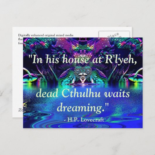 Briefkaart Lovecraft Quote (Voorkant / Achterkant)