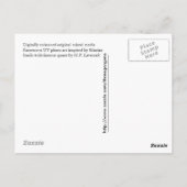 Briefkaart Lovecraft Quote (Achterkant)