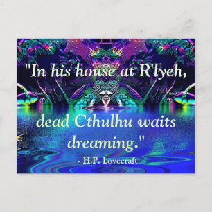 Briefkaart Lovecraft Quote