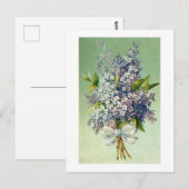 Briefkaart: Lovely lavender bouquet Briefkaart (Voorkant / Achterkant)