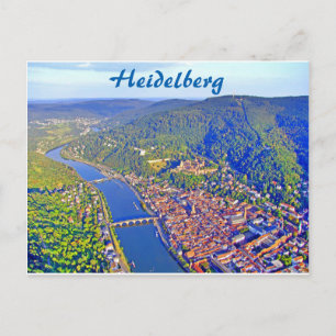 Briefkaart - Luchtvaartuitzicht Heidelberg