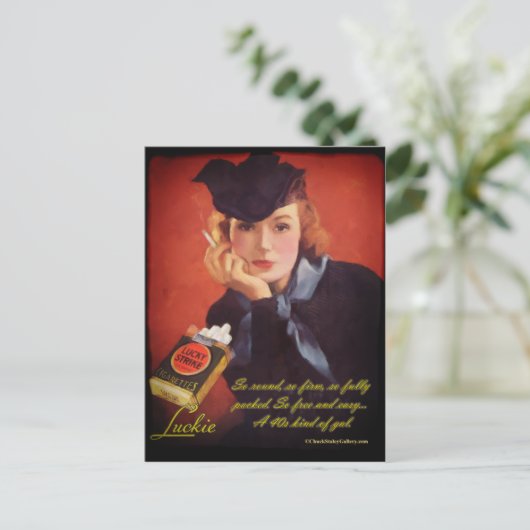 briefkaart "Luckie" (Staand voorkant)