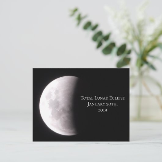 Briefkaart Lunar Eclipse Keepomwille (Staand voorkant)