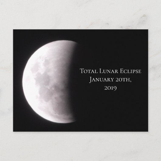 Briefkaart Lunar Eclipse Keepomwille (Voorkant)
