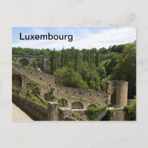 Briefkaart Luxemburgse City Ruins