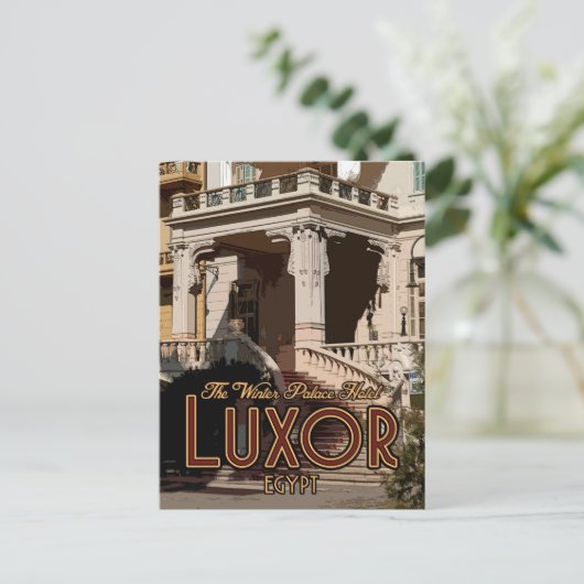 Briefkaart Luxor Winter Palace (Staand voorkant)