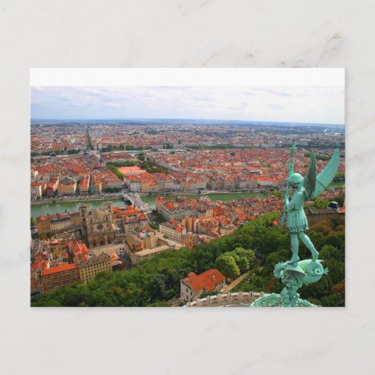 Briefkaart Lyon uit Fourviére, Frankrijk (Voorkant)