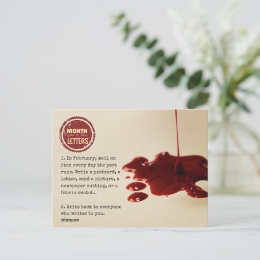 briefkaart maand brieven 2017 (Staand voorkant)