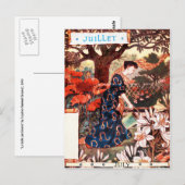 Briefkaart: maand juli - juli briefkaart (Voorkant / Achterkant)