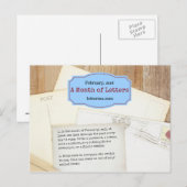 Briefkaart maand letters (Voorkant / Achterkant)