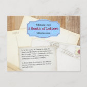 Briefkaart maand letters (Voorkant)