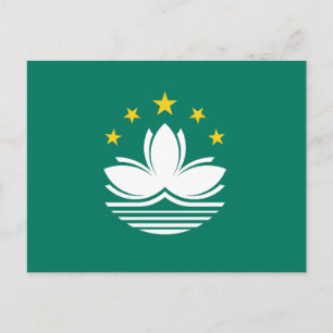 Briefkaart Macau-vlag