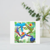 Briefkaart Macaw Oerwoud (Staand voorkant)