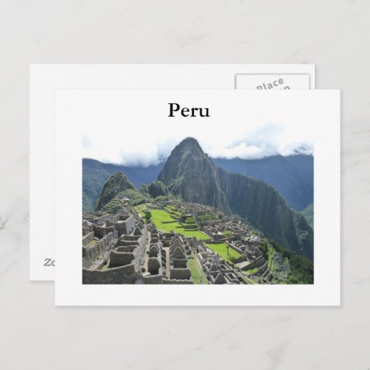 Briefkaart Machu Picchu (Voorkant / Achterkant)