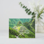 Briefkaart Machu Picchu (Staand voorkant)