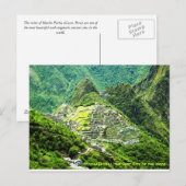 Briefkaart Machu Picchu (Voorkant / Achterkant)