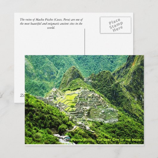 Briefkaart Machu Picchu (Voorkant / Achterkant)