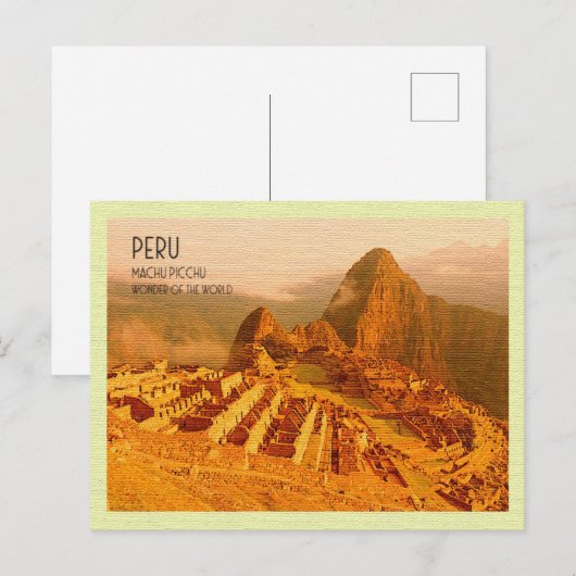  Briefkaart Machu Picchu Peru (Voorkant / Achterkant)