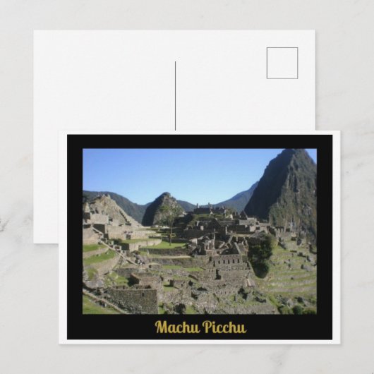 Briefkaart Machu Picchu Peru (Voorkant / Achterkant)