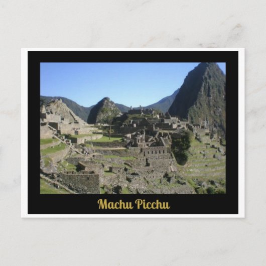 Briefkaart Machu Picchu Peru (Voorkant)