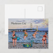 Briefkaart Mackinaw Bridge (Voorkant / Achterkant)