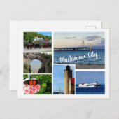 Briefkaart Mackinaw City (Voorkant / Achterkant)