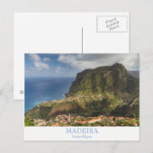Briefkaart Madeira - Penha d'Aguia met tekst (Voorkant / Achterkant)