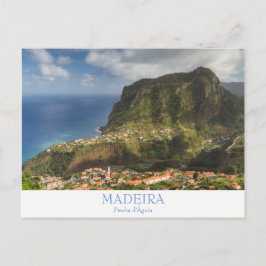 Briefkaart Madeira - Penha d'Aguia met tekst