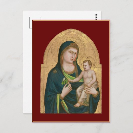 BRIEFKAART : MADONNA & KIND : GIOTTO : 1337 (Voorkant / Achterkant)