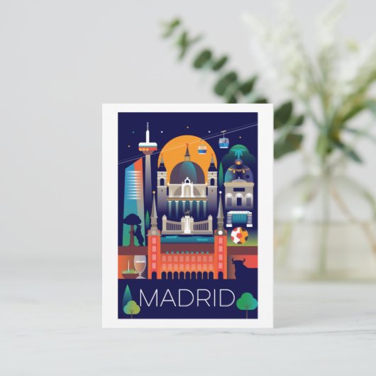 Briefkaart Madrid (Staand voorkant)