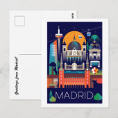 Briefkaart Madrid (Voorkant / Achterkant)