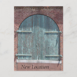 Briefkaart - Magazijndeur