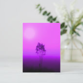 Briefkaart Magenta Trees (Staand voorkant)