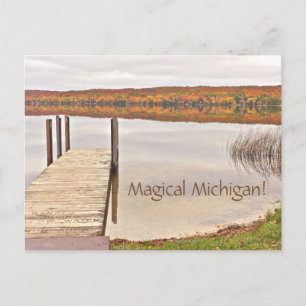 briefkaart/"Magical Michigan"/Limoen Lake/Leelanau Briefkaart